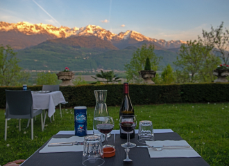 Terrasse vue Belledonne