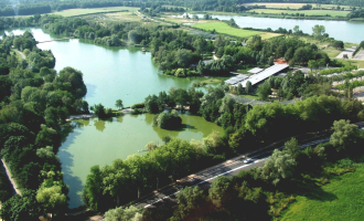 Réserve départementale et Parc des Oiseaux vue du ciel