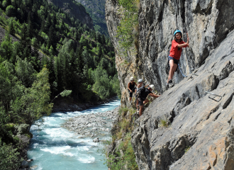 Découverte encadrée de la via-ferrata de Saint Christophe