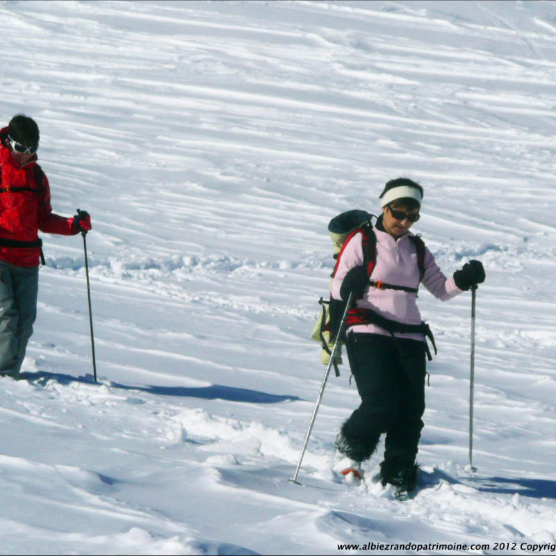 Snowshoe hikers