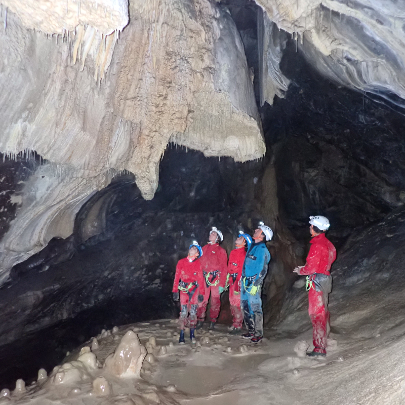 Caving with Hervé Pujol