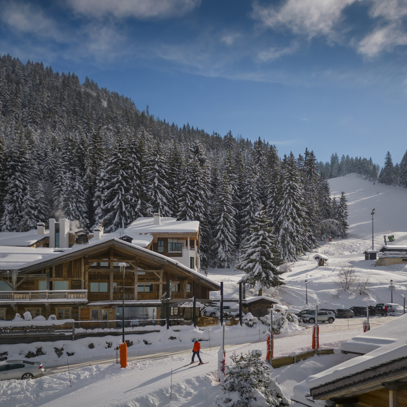 Hôtel au départ des pistes de ski