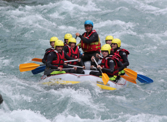 Rafting en famille