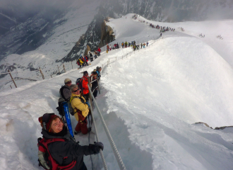 Supervised ski outing in the Vallée Blanche