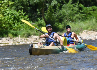 Descente en canoë kayak et bivouac sur 2 jours