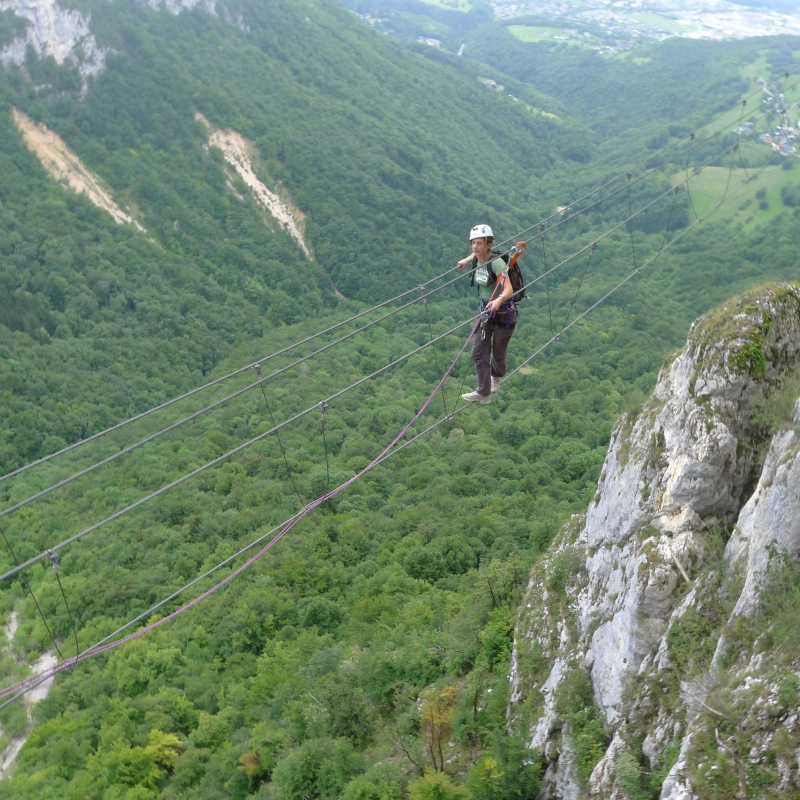 Encadrement via ferrata